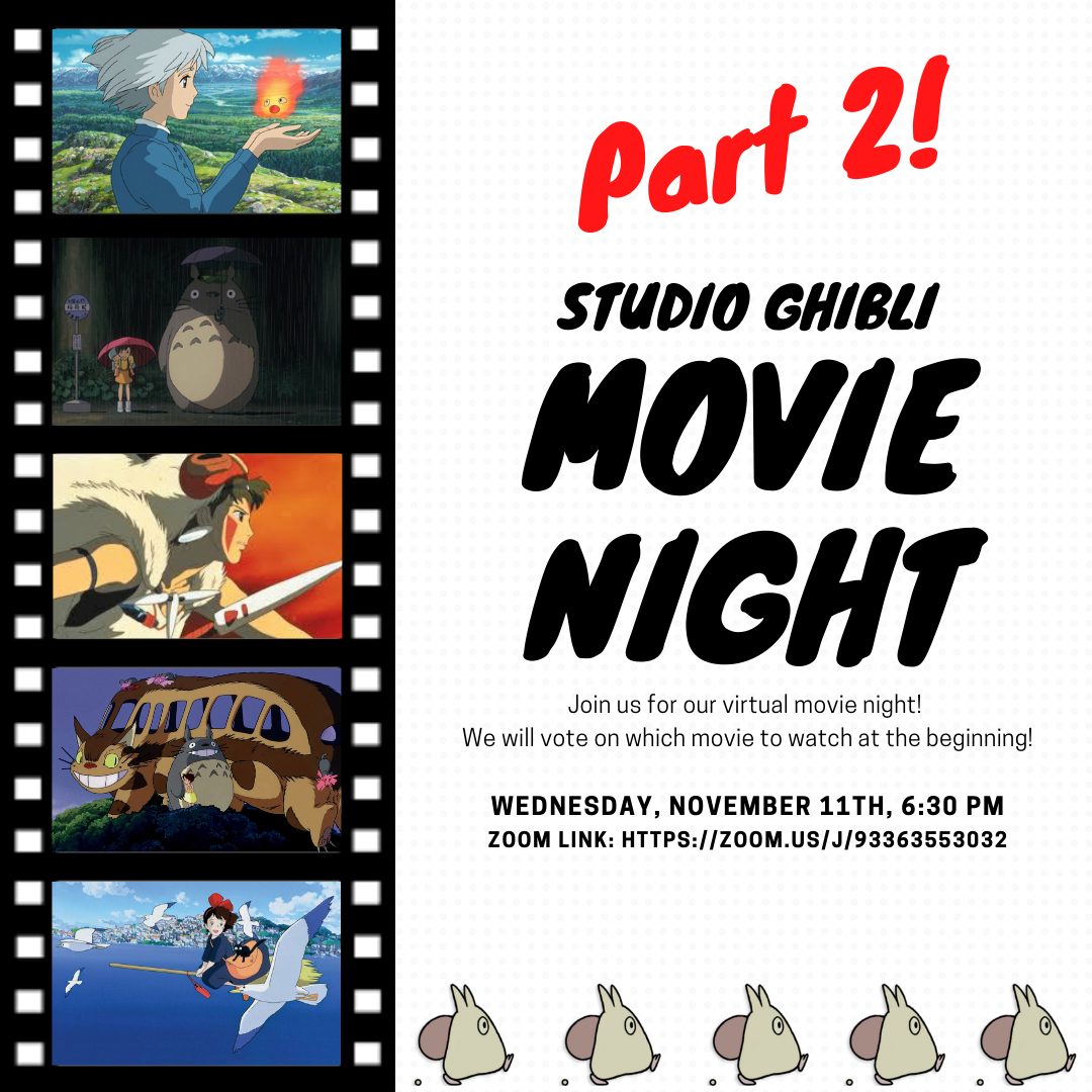 Studio Ghibli Movie Night Join us