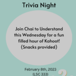 Chai to Understand: Trivia Night