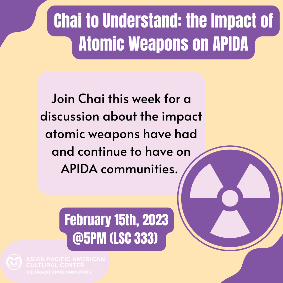 Chai to Understand: The Impact of Atomic Weapons on APIDA